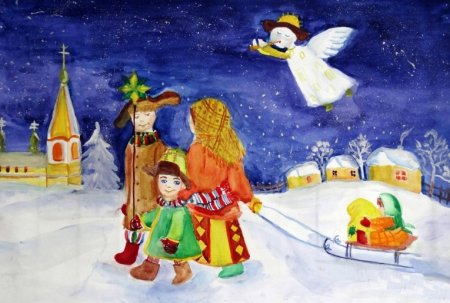 Рисунок праздник Рождества