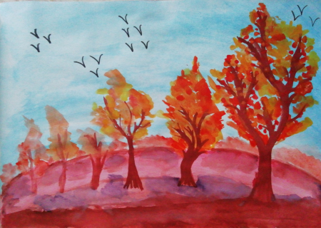 Рисунки красками