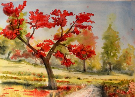 Осенний лес изо