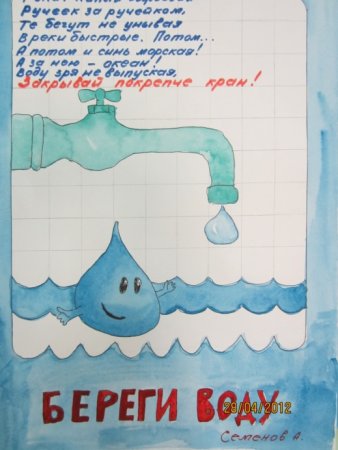 Рисунок на тему бережливость