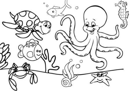 Рисование Морское дно