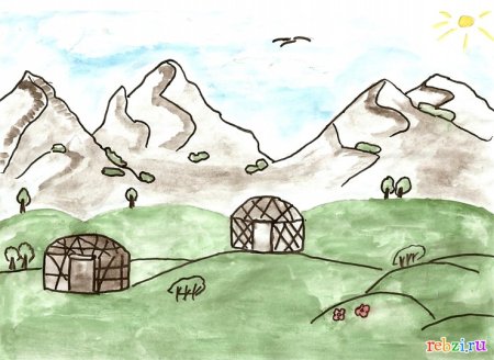 Природа Башкирии рисунки