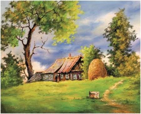 Сельский пейзаж для детей