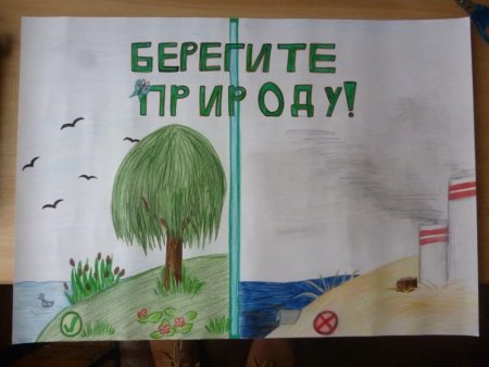Рисунок на тему береги природу