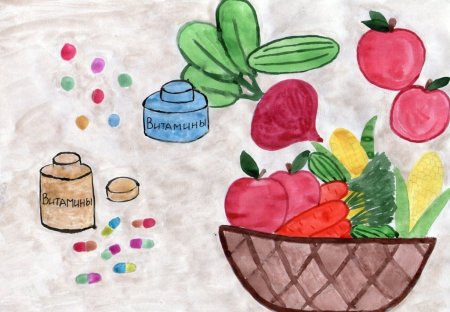 Рисование овощи для здоровья