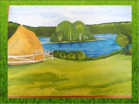 Пейзаж родной земли легко