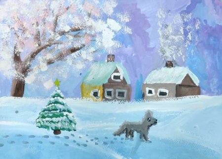 Рисунок на тему Зимушка зима