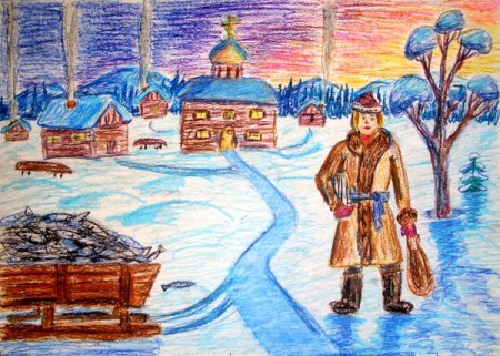 Рисунок на тему Ломоносова