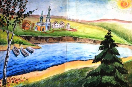 Рисунок на тему природа Кубани