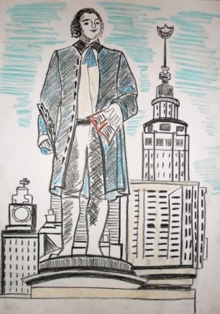 Нарисовать легко и просто родные места Ломоносова