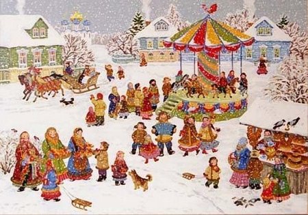 Масленичные гуляния на Руси
