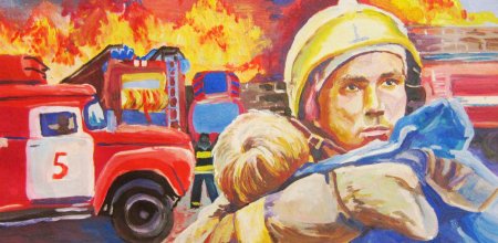 Рисунок на тему спасатели