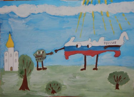 Детские рисунки о родине
