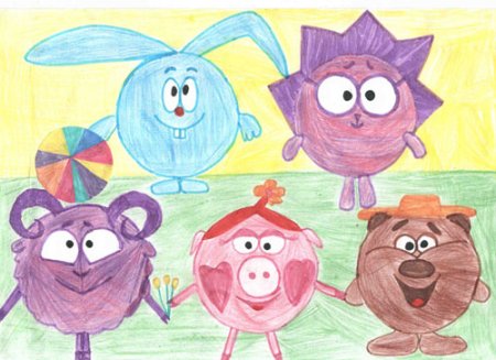 Рисование любимых героев мультфильмов