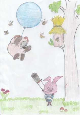 Рисунки к сказке Винни-ПУ