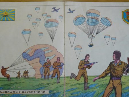 Военные самолёты гуашью