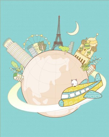 Путешествие на велосипеде рисунок