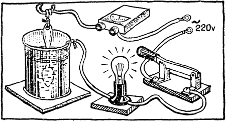 Электрическая схема опыта