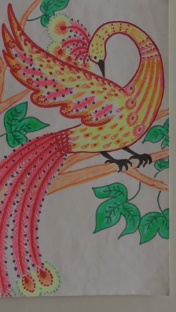 Легкое рисование для детей на тему Жар птица