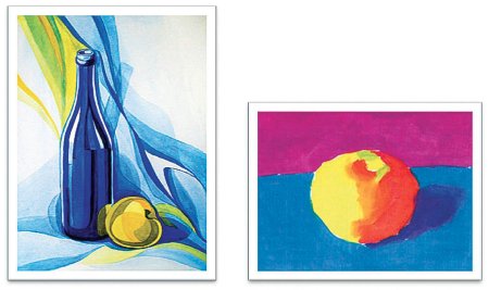 Натюрморт на контрастные цвета