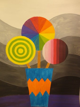 Контрастная цветовая композиция