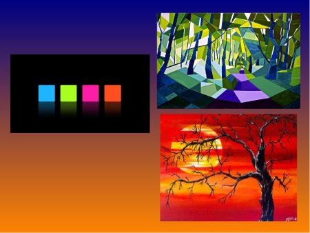 Композиция контрастных цветов