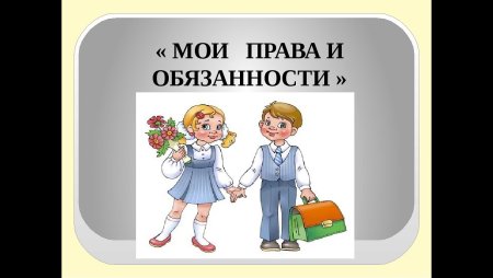 Мои права Мои обязанности