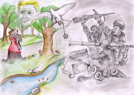 Рисунки на военную тему
