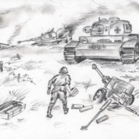Война рисунок карандашом