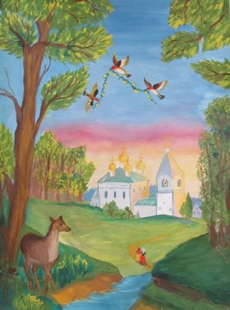 Картина Колмогорцева Казань Кремль