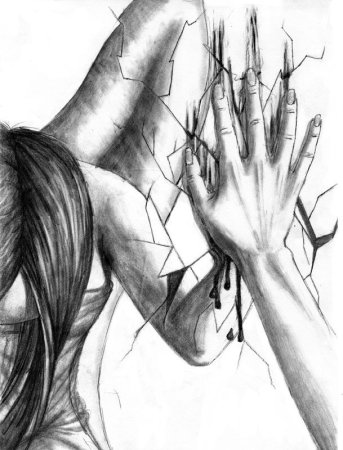 Рисунки карандашом для срисовки грустные