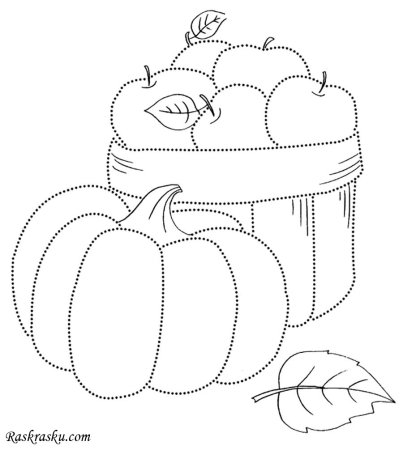 Осень раскраска для детей