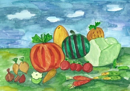 Рисование урожай