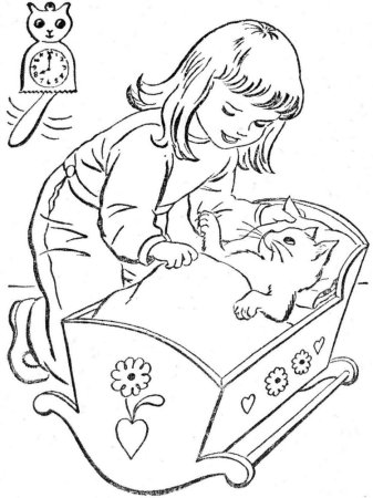 Колыбельная раскраска для детей