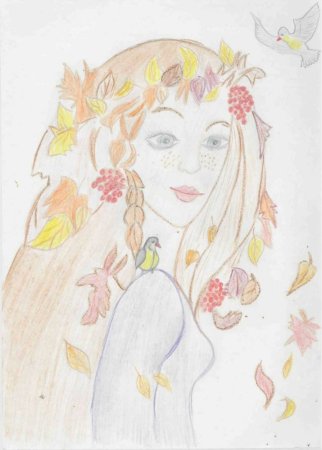 Девушка рисунок