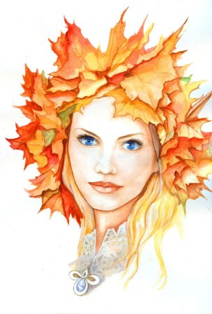 Портреты из листьев Vicki Rawlins