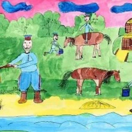 Казак и казачка казачий край