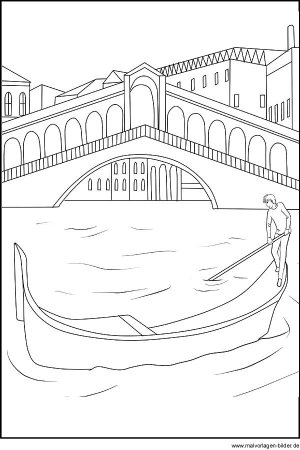 Венеция раскраска