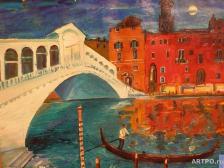 Венецианская ночь иллюстрация