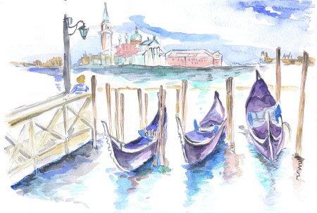 Венеция рисунок для детей легкий
