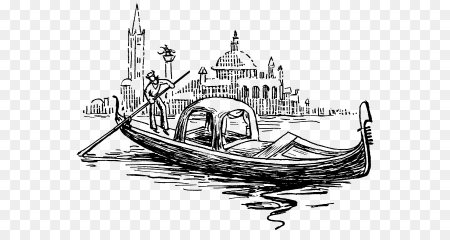 Венеция рисунок карандашом