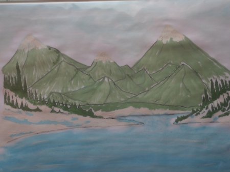 Рисунок Байкала легкий