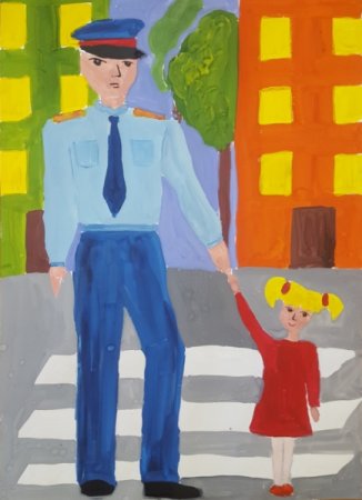 Полицейский дядя Степа рисунок на конкурс