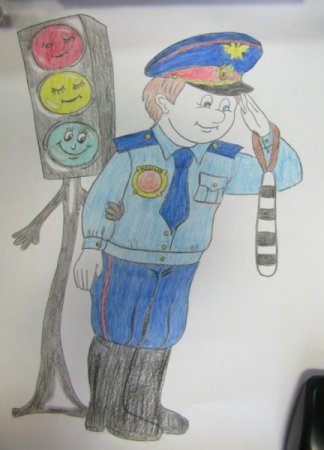 Рисование милиционер