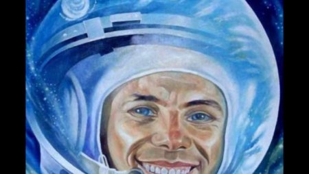 Картина Алексея Леонова выход в открытый космос