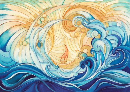 Стилизованные волны