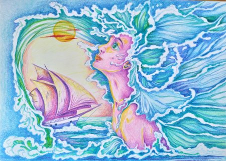 Стихия воды рисунок