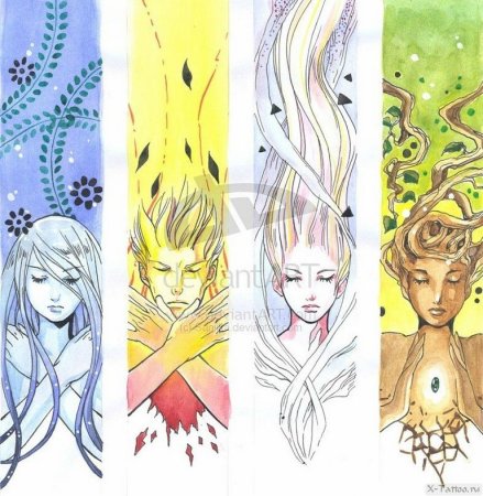 Стихии природы в виде людей