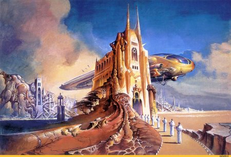 Пейзаж с летающими островами