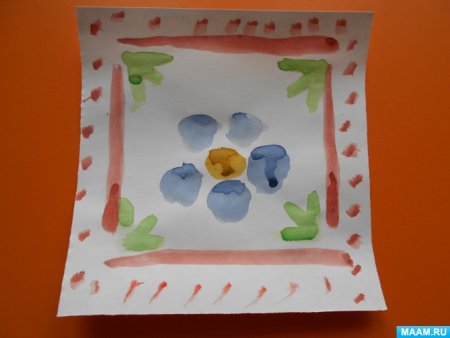 Украшение салфетки рисование в средней группе
